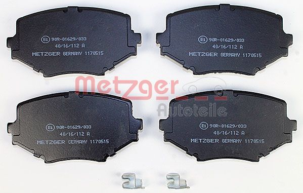 METZGER Комплект тормозных колодок, дисковый тормоз 1170515