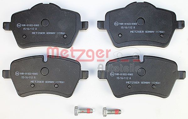 METZGER Комплект тормозных колодок, дисковый тормоз 1170561