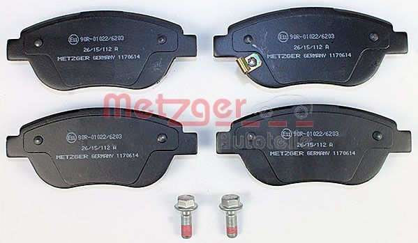 METZGER Комплект тормозных колодок, дисковый тормоз 1170614