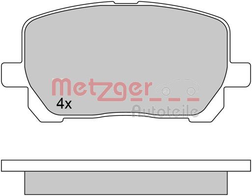 METZGER Piduriklotsi komplekt,ketaspidur 1170616