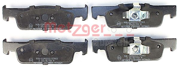 METZGER Комплект тормозных колодок, дисковый тормоз 1170621