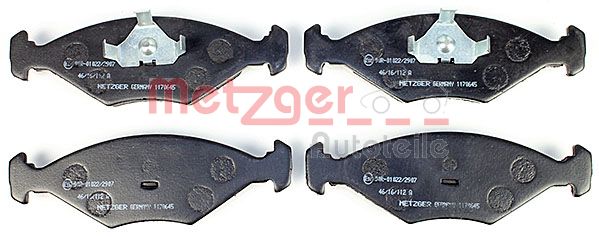 METZGER Комплект тормозных колодок, дисковый тормоз 1170645