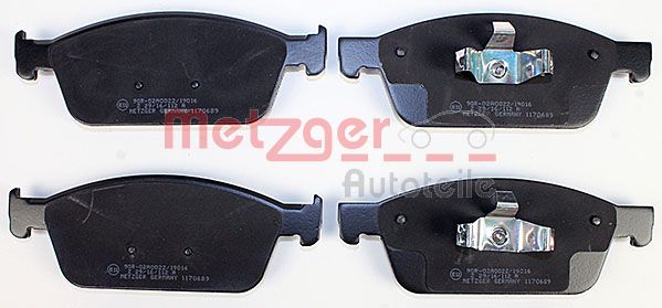 METZGER Комплект тормозных колодок, дисковый тормоз 1170689