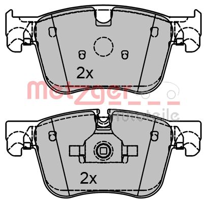 METZGER Piduriklotsi komplekt,ketaspidur 1170796