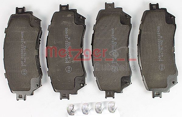 METZGER Комплект тормозных колодок, дисковый тормоз 1170811
