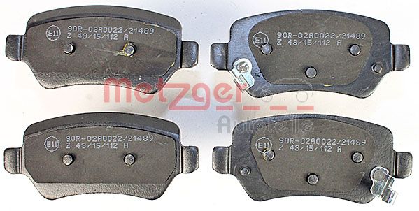 METZGER Комплект тормозных колодок, дисковый тормоз 1170812