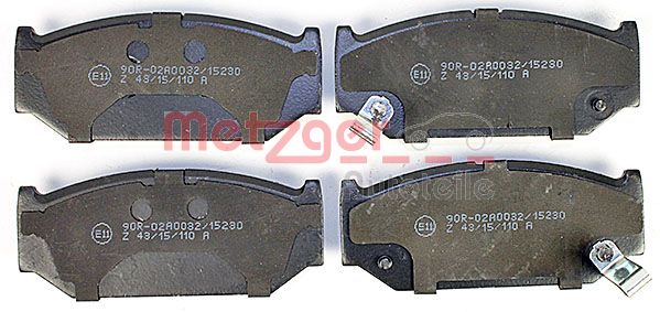 METZGER Комплект тормозных колодок, дисковый тормоз 1170813