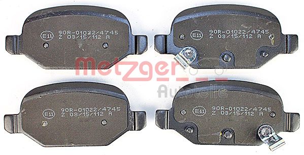 METZGER Комплект тормозных колодок, дисковый тормоз 1170818