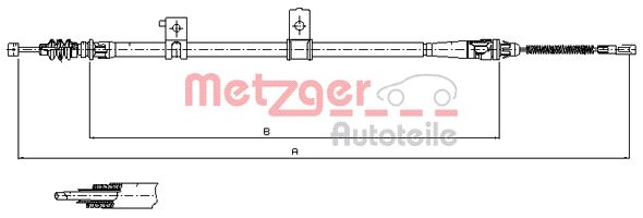 METZGER Tross,seisupidur 17.6032