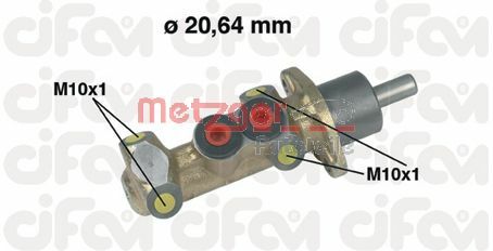 METZGER Главный тормозной цилиндр 202-044