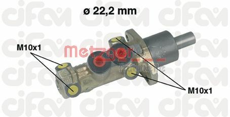 METZGER Главный тормозной цилиндр 202-198