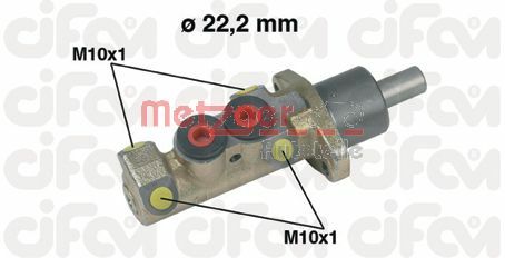 METZGER Главный тормозной цилиндр 202-228
