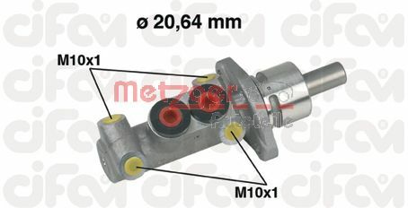 METZGER Главный тормозной цилиндр 202-277