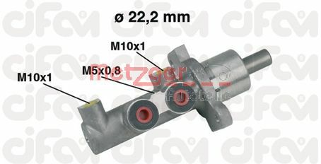 METZGER Главный тормозной цилиндр 202-344