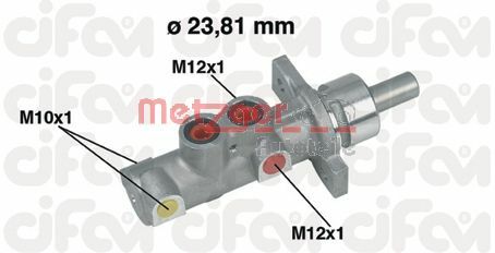 METZGER Главный тормозной цилиндр 202-362