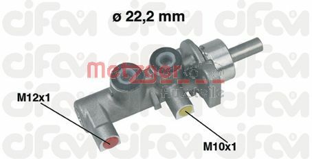METZGER Главный тормозной цилиндр 202-380
