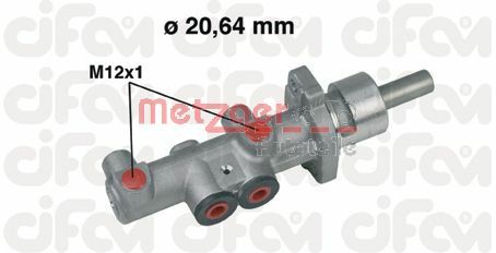METZGER Главный тормозной цилиндр 202-404