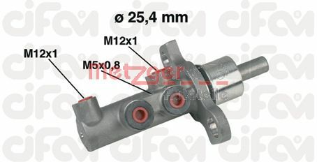 METZGER Главный тормозной цилиндр 202-439