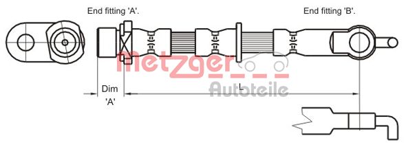 METZGER Pidurivoolik 4110002