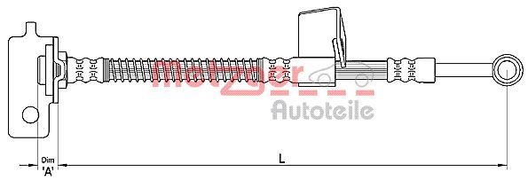 METZGER Pidurivoolik 4110137