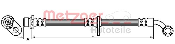 METZGER Pidurivoolik 4110299