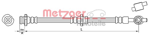 METZGER Pidurivoolik 4110384