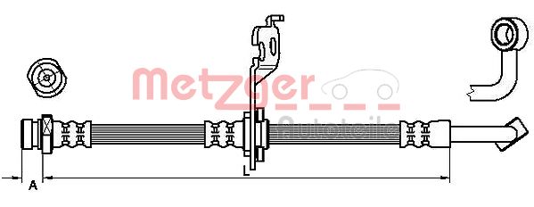 METZGER Тормозной шланг 4110453