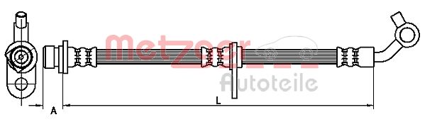 METZGER Тормозной шланг 4110499