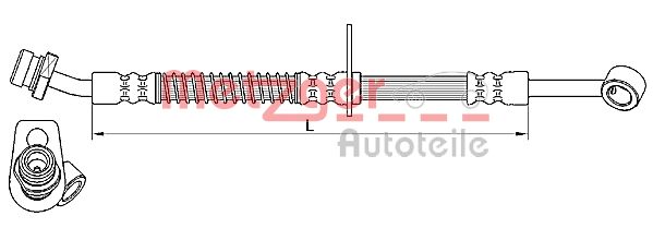 METZGER Pidurivoolik 4110555