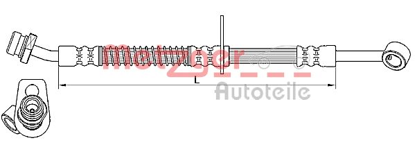 METZGER Тормозной шланг 4110556