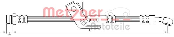 METZGER Тормозной шланг 4110664