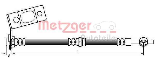 METZGER Тормозной шланг 4110675