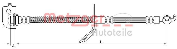 METZGER Pidurivoolik 4110736