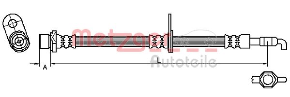 METZGER Тормозной шланг 4110780