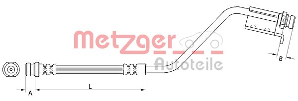 METZGER Pidurivoolik 4110826