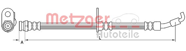 METZGER Тормозной шланг 4110876