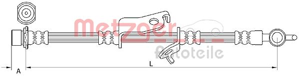 METZGER Pidurivoolik 4110980