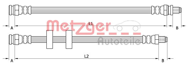 METZGER Тормозной шланг 4110995