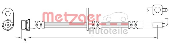 METZGER Pidurivoolik 4111040