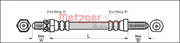 METZGER Pidurivoolik 4112102