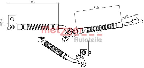 METZGER Pidurivoolik 4112228