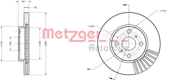 METZGER Piduriketas 6110154