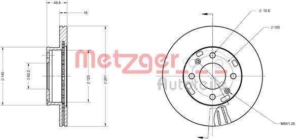 METZGER Piduriketas 6110160