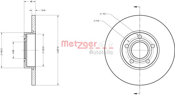 METZGER Piduriketas 6110196