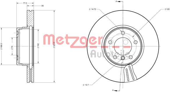 METZGER Тормозной диск 6110208