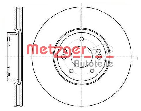 METZGER Тормозной диск 6110210