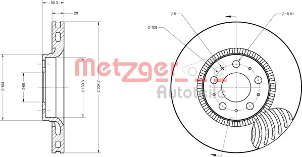 METZGER Piduriketas 6110222