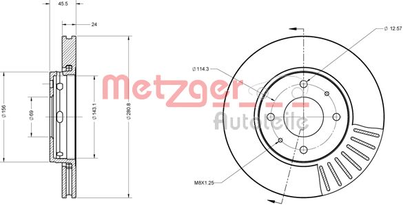 METZGER Piduriketas 6110306