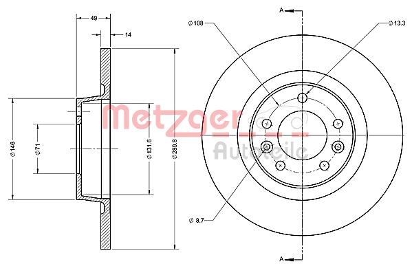 METZGER Piduriketas 6110422