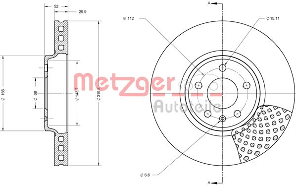 METZGER Тормозной диск 6110425